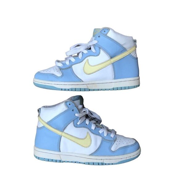 Vintage 2004 Wmns Dunk High 'White Blue' Size 6 - Picture 6 of 14
